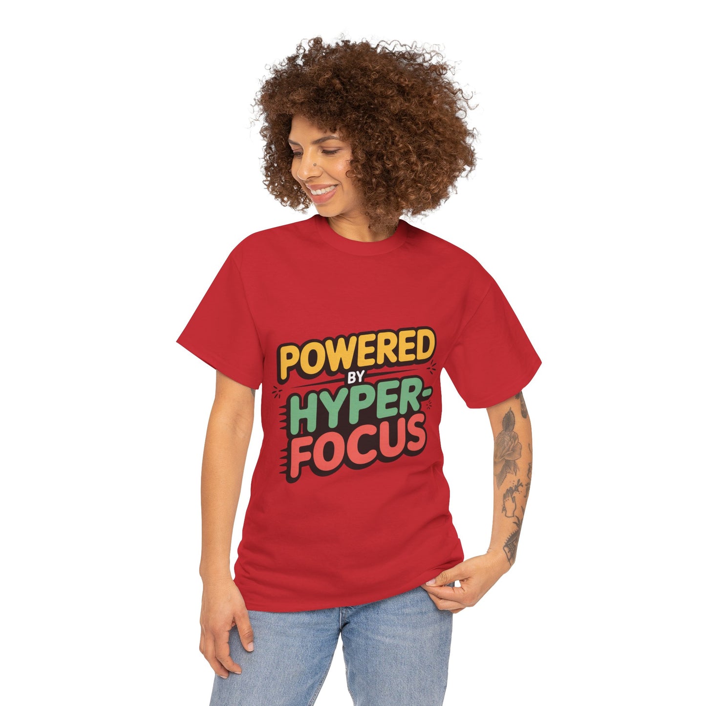 SillyBilly Wear | Teacher Tees - "Powered by Hyperfocus" T-Shirt
