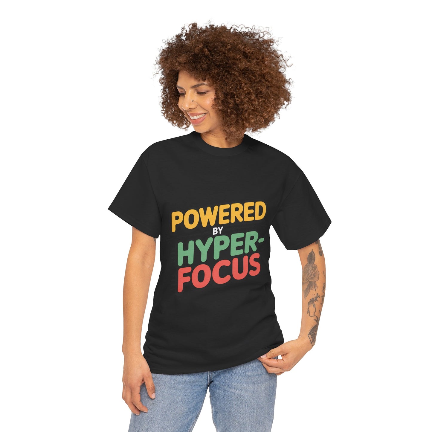 SillyBilly Wear | Teacher Tees - "Powered by Hyperfocus" T-Shirt