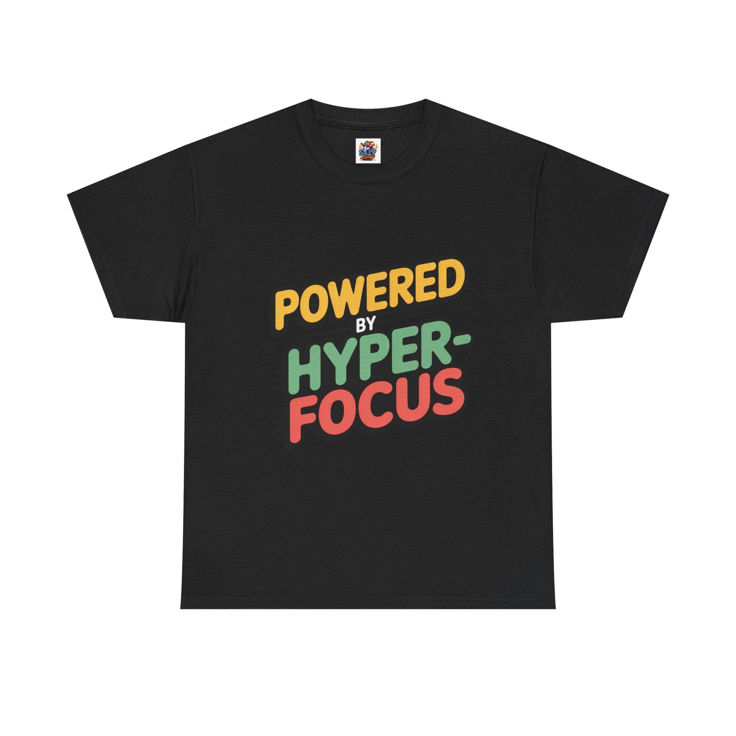 SillyBilly Wear | Teacher Tees - "Powered by Hyperfocus" T-Shirt