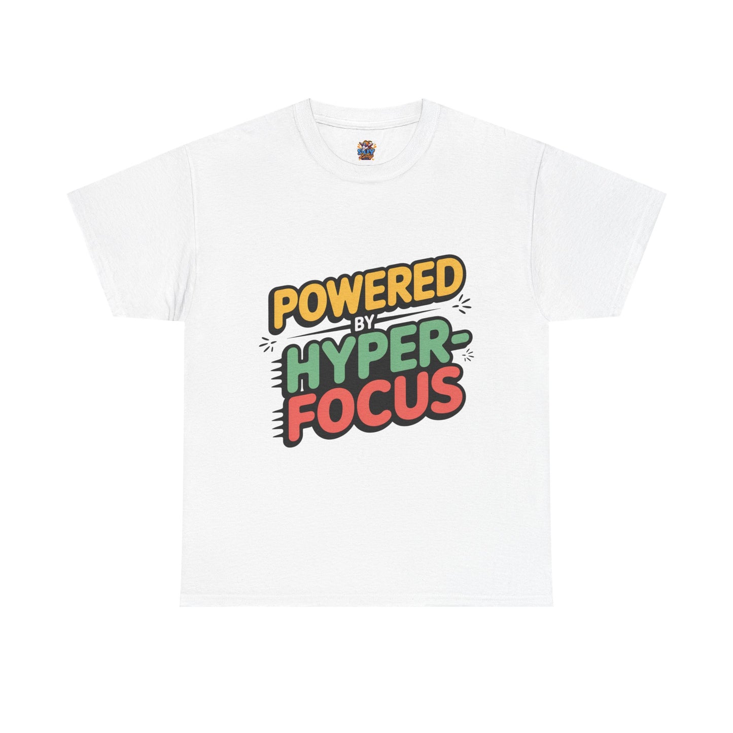 SillyBilly Wear | Teacher Tees - "Powered by Hyperfocus" T-Shirt
