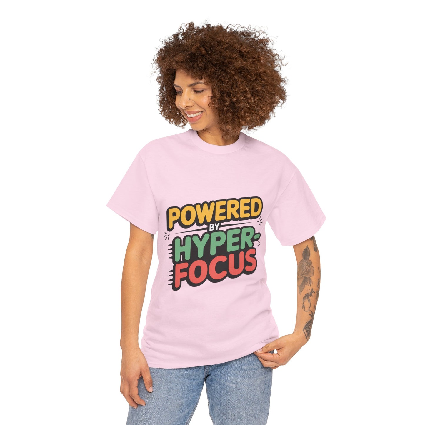 SillyBilly Wear | Teacher Tees - "Powered by Hyperfocus" T-Shirt