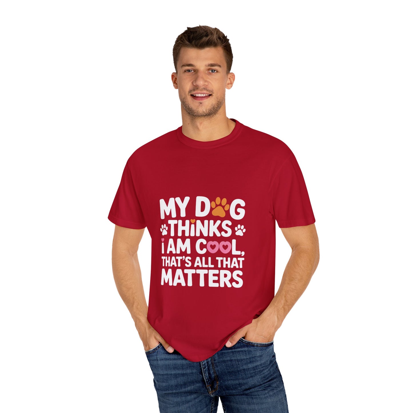 SillyBilly Wear | Woof Wear - "My Dog Thinks I Am Cool" Unisex T-shirt