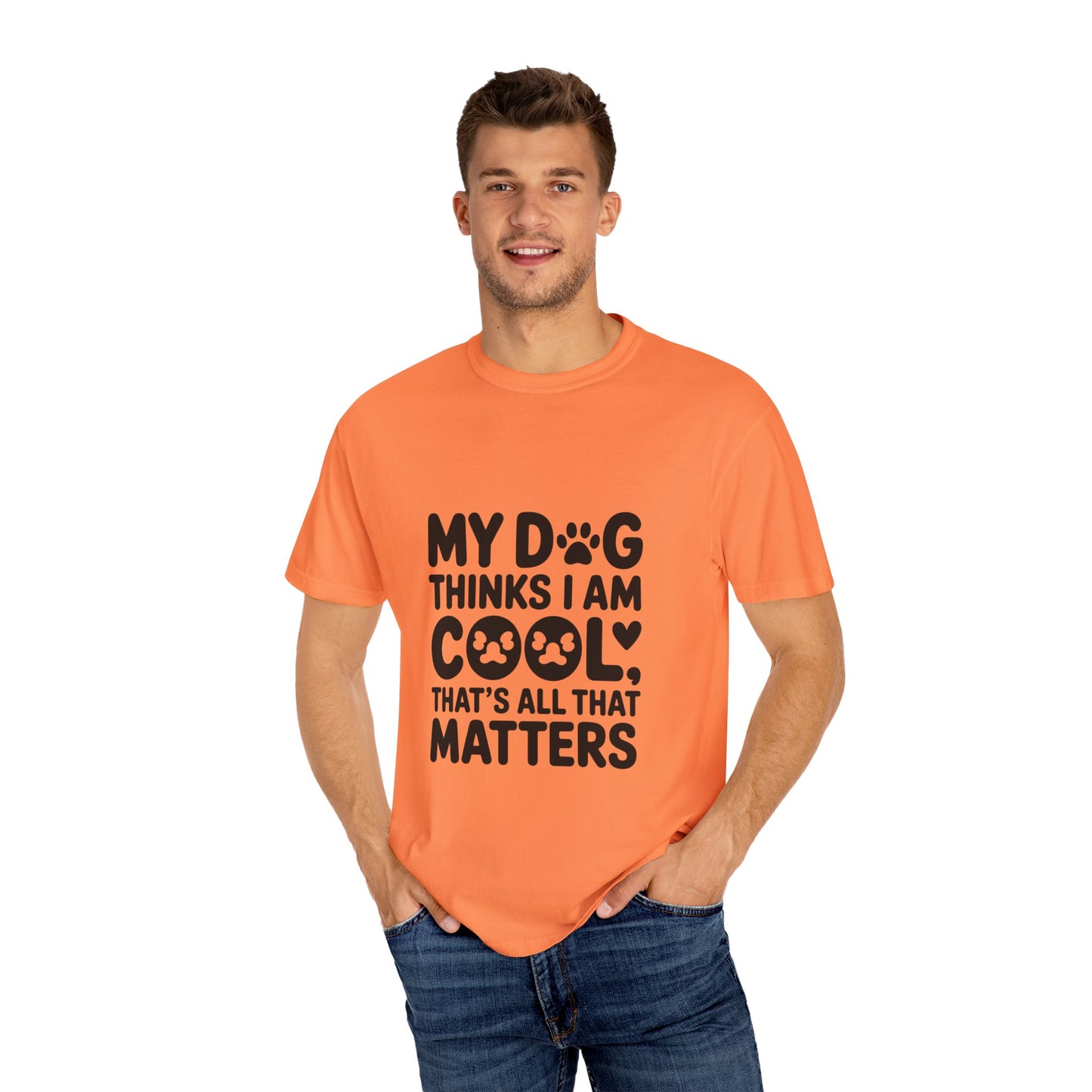 SillyBilly Wear | Woof Wear - "My Dog Thinks I Am Cool" Unisex T-shirt