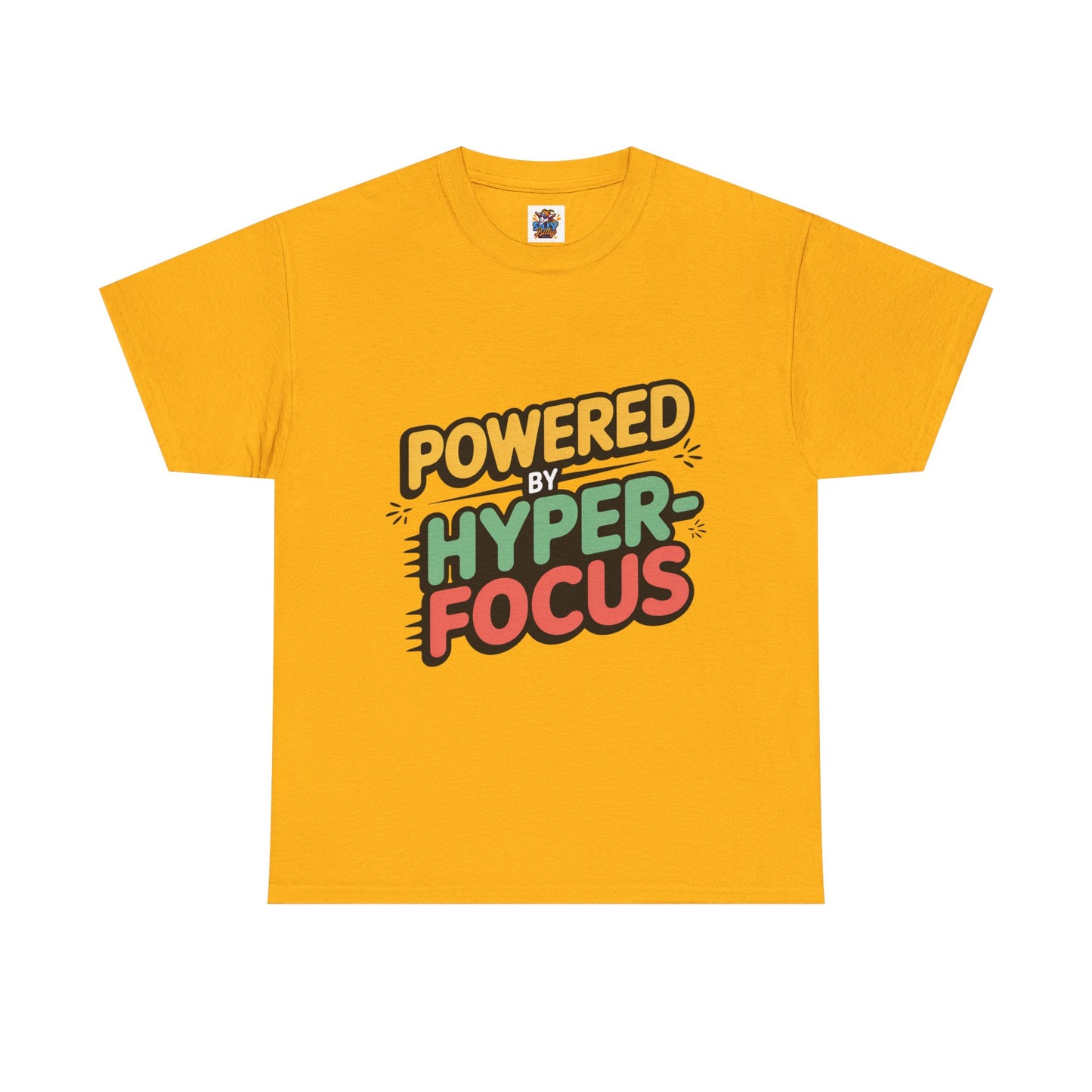 SillyBilly Wear | Teacher Tees - "Powered by Hyperfocus" T-Shirt