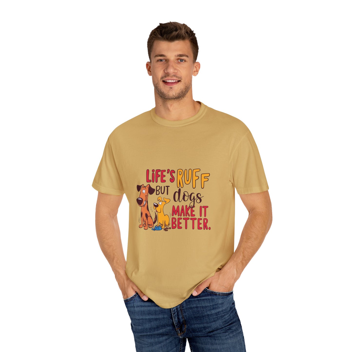 SillyBilly Wear | Woof Wear - "Life's Ruff" Funny T-Shirt