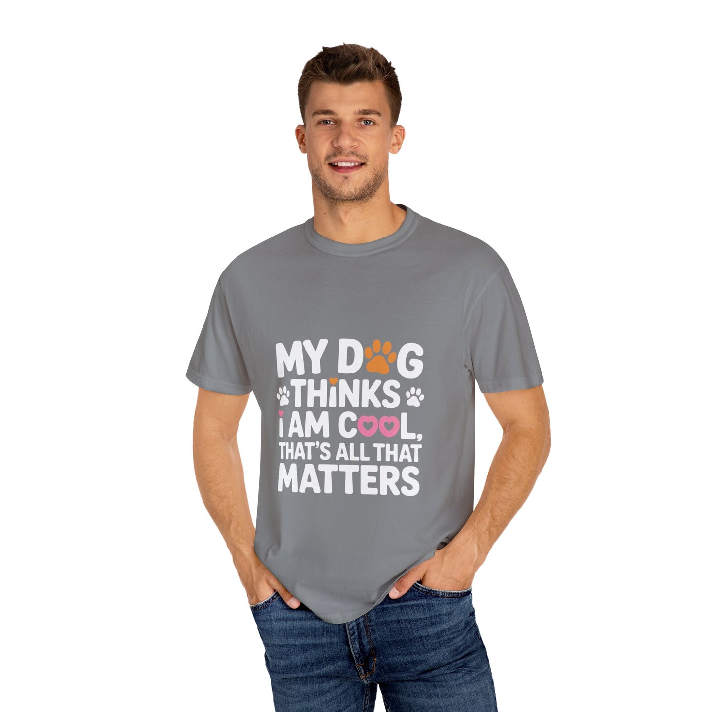 SillyBilly Wear | Woof Wear - "My Dog Thinks I Am Cool" Unisex T-shirt