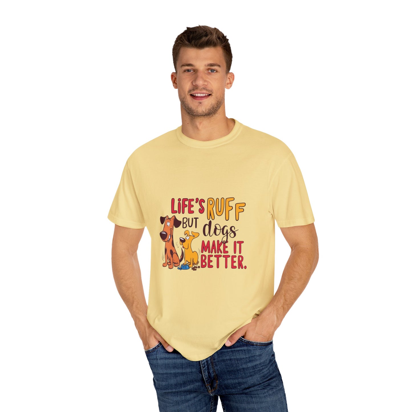 SillyBilly Wear | Woof Wear - "Life's Ruff" Funny T-Shirt