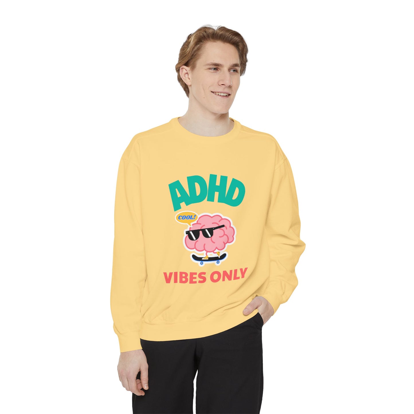 SillyBilly Wear | Teacher Tees - "ADHD Vibes Only" Sweatshirt