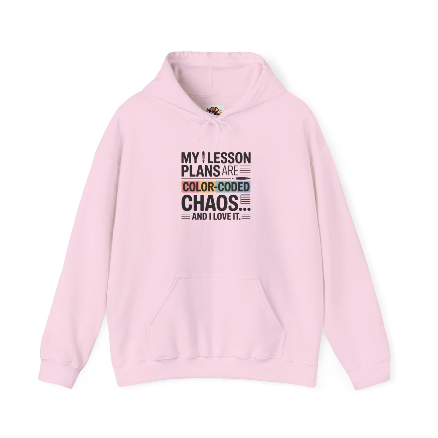 SillyBilly Wear | Teacher Tees - "My Lesson Plans Are Color-Coded Chaos" Cozy Teacher Sweatshirt Gift