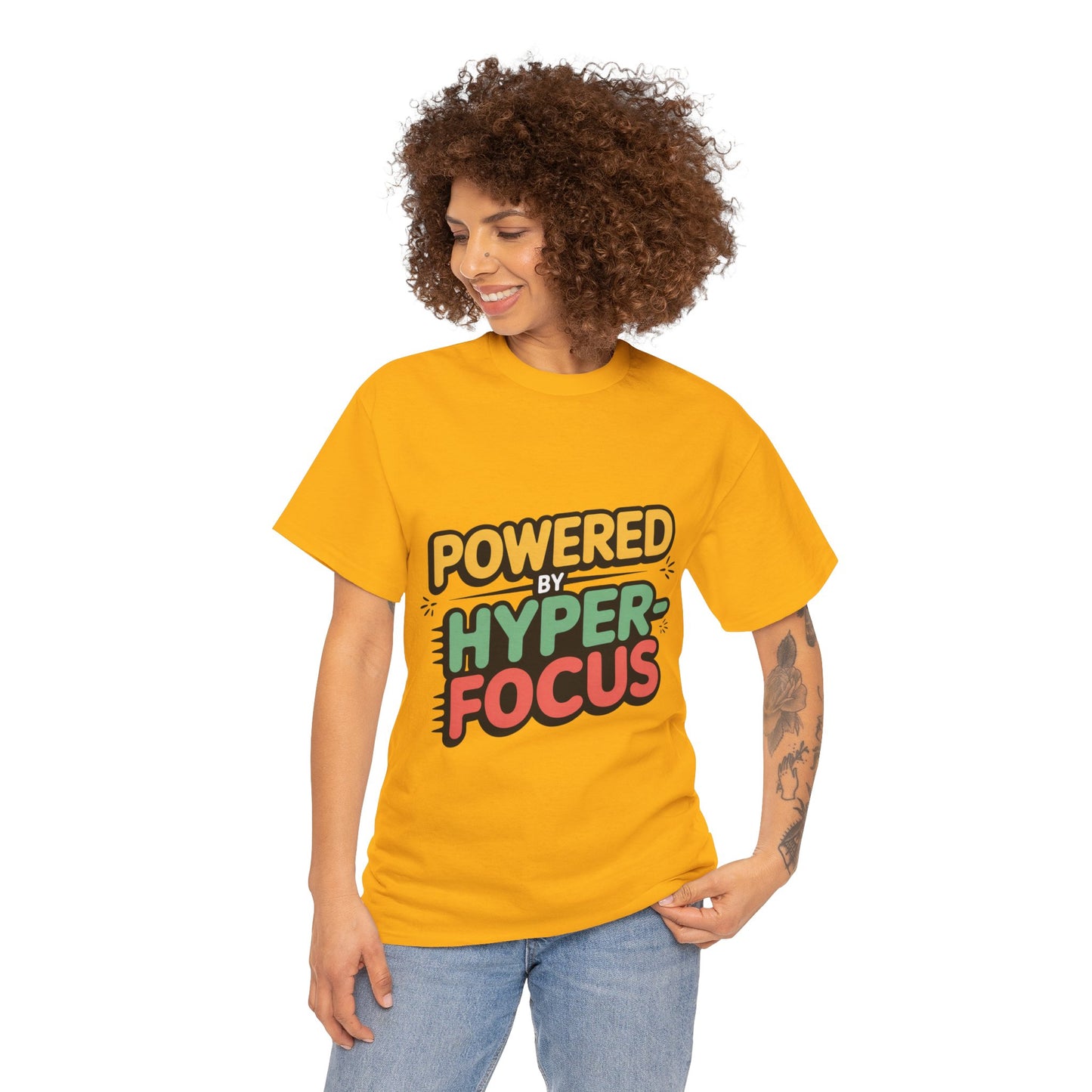 SillyBilly Wear | Teacher Tees - "Powered by Hyperfocus" T-Shirt