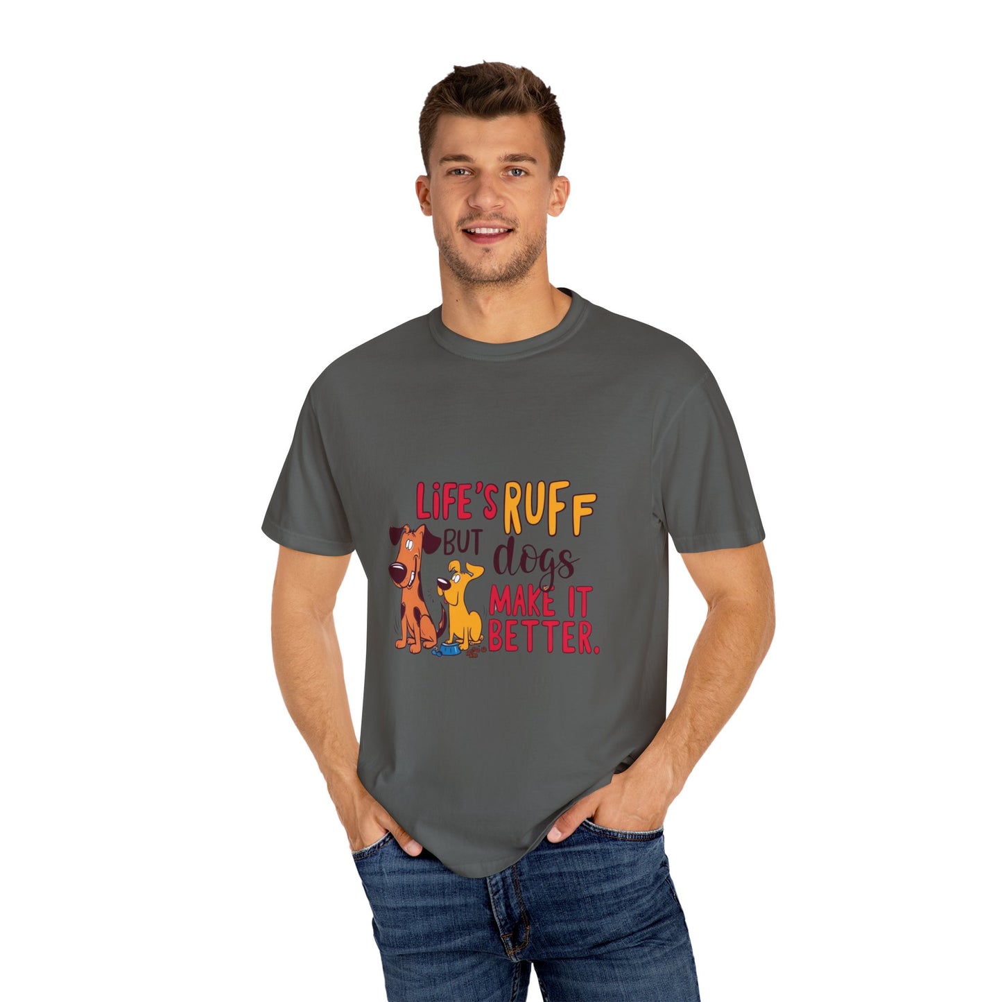 SillyBilly Wear | Woof Wear - "Life's Ruff" Funny T-Shirt