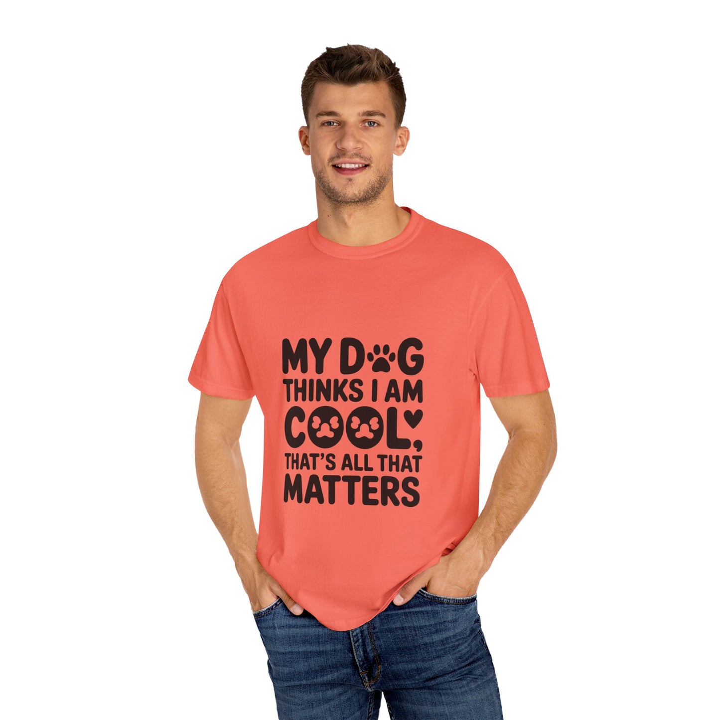 SillyBilly Wear | Woof Wear - "My Dog Thinks I Am Cool" Unisex T-shirt