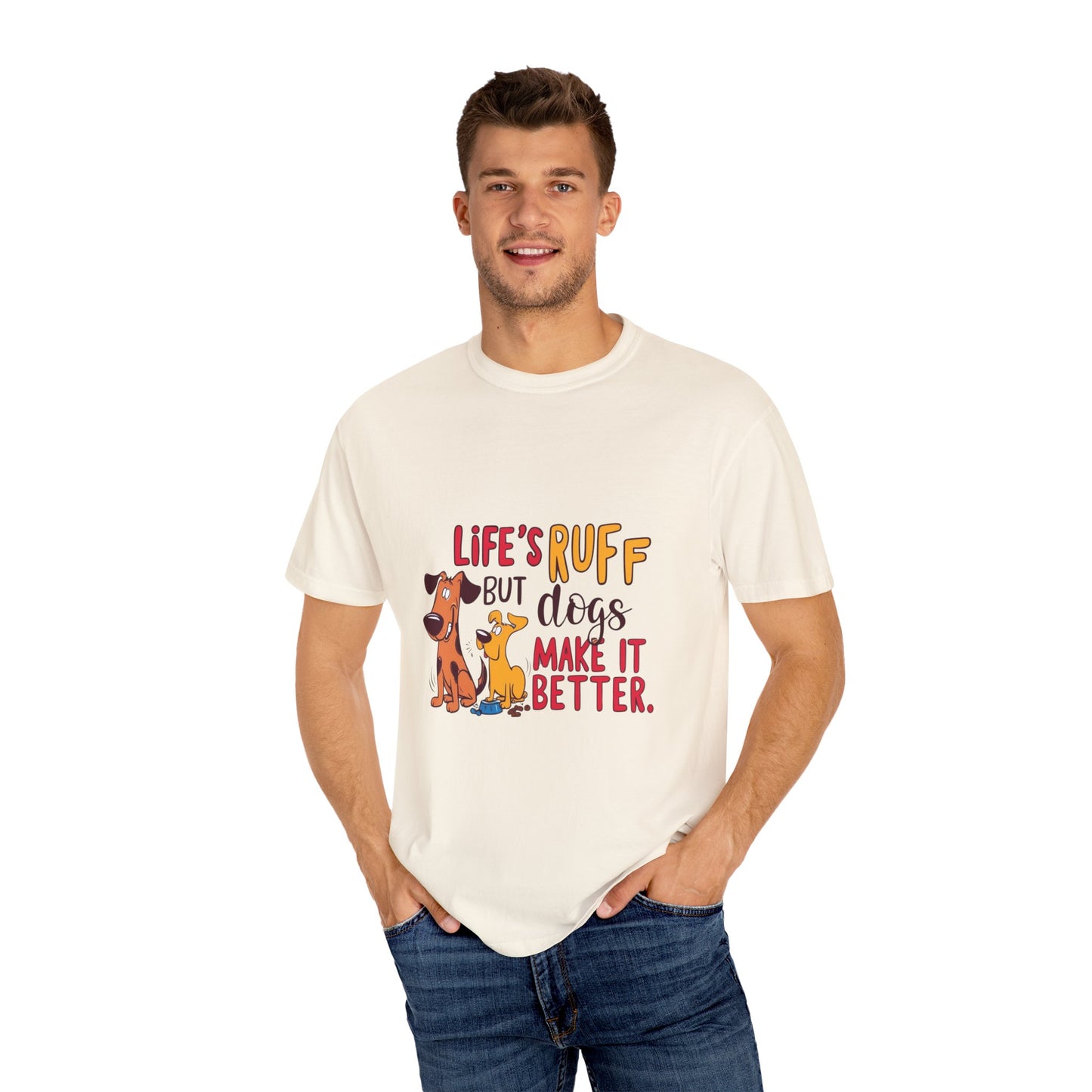 SillyBilly Wear | Woof Wear - "Life's Ruff" Funny T-Shirt