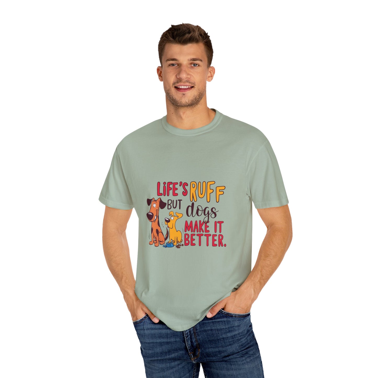 SillyBilly Wear | Woof Wear - "Life's Ruff" Funny T-Shirt