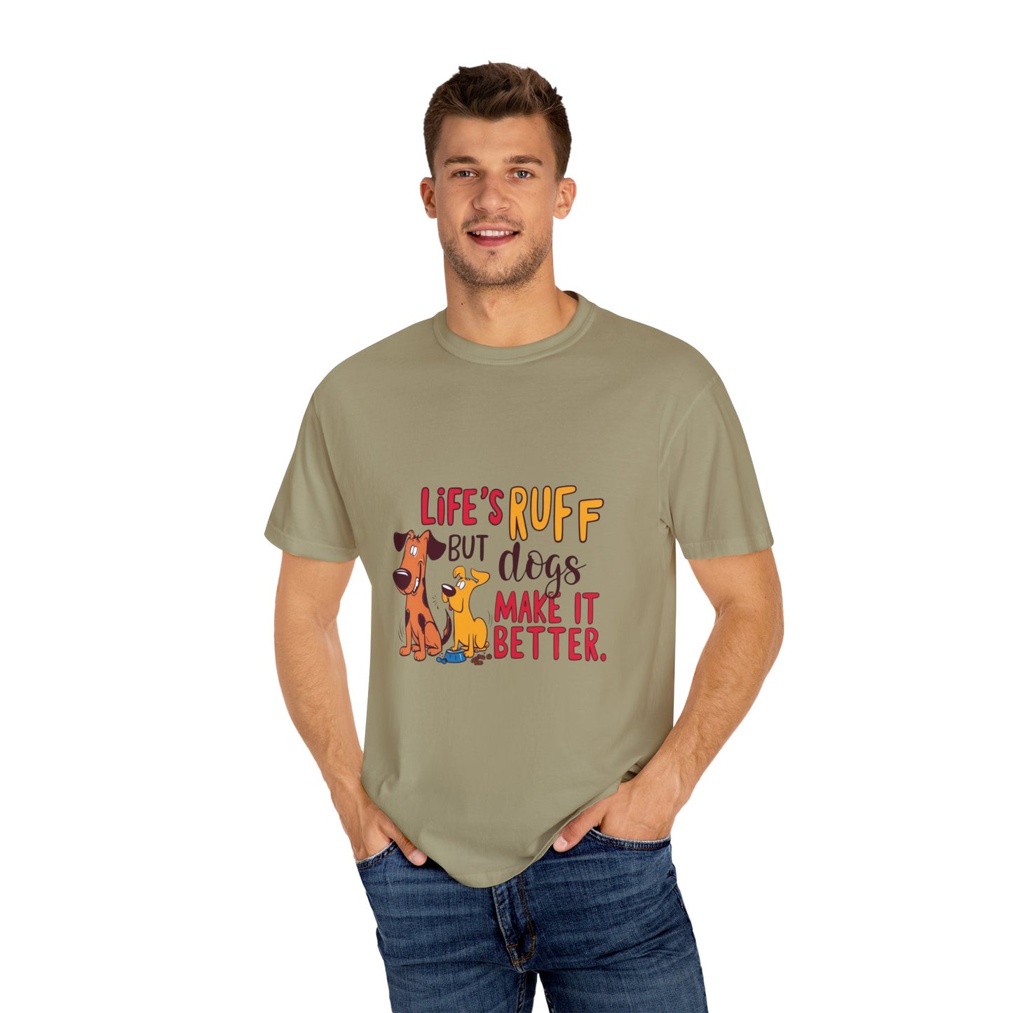 SillyBilly Wear | Woof Wear - "Life's Ruff" Funny T-Shirt