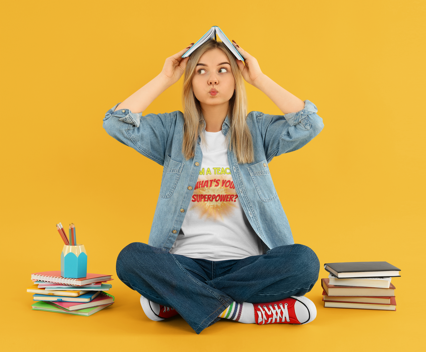 Teacher Superpower T-Shirt by Silly Billy Wear - Unisex