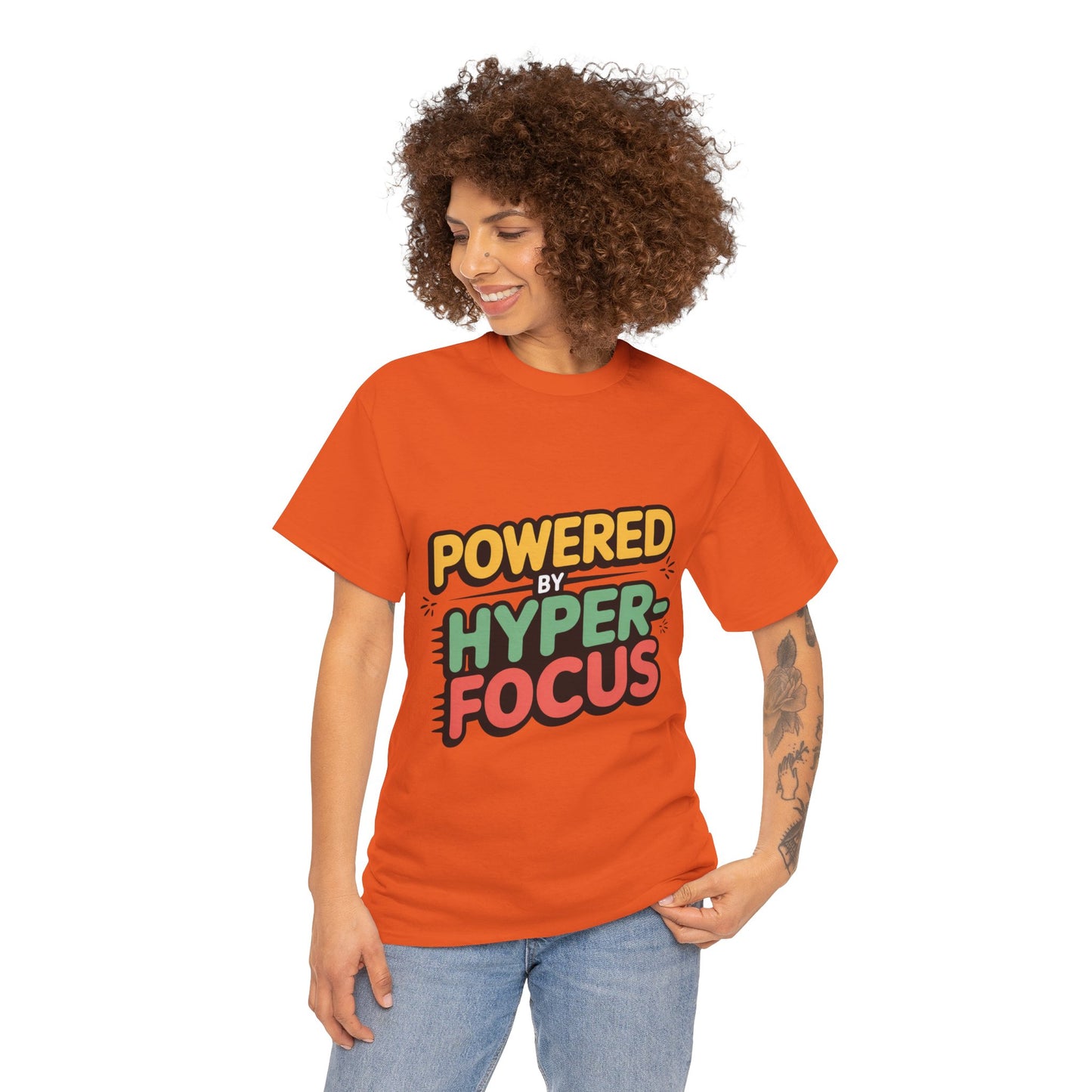 SillyBilly Wear | Teacher Tees - "Powered by Hyperfocus" T-Shirt