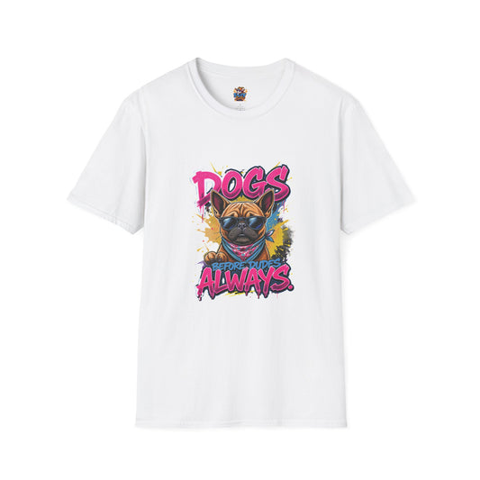 SillyBilly Wear | Woof Wear - "Dog Before Dudes" T-Shirt for Obsessed Dog Lovers