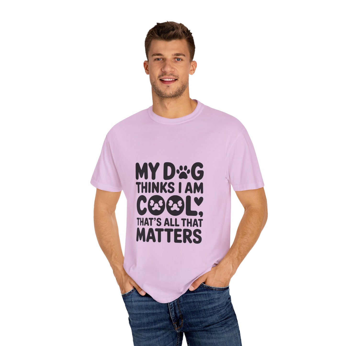 SillyBilly Wear | Woof Wear - "My Dog Thinks I Am Cool" Unisex T-shirt