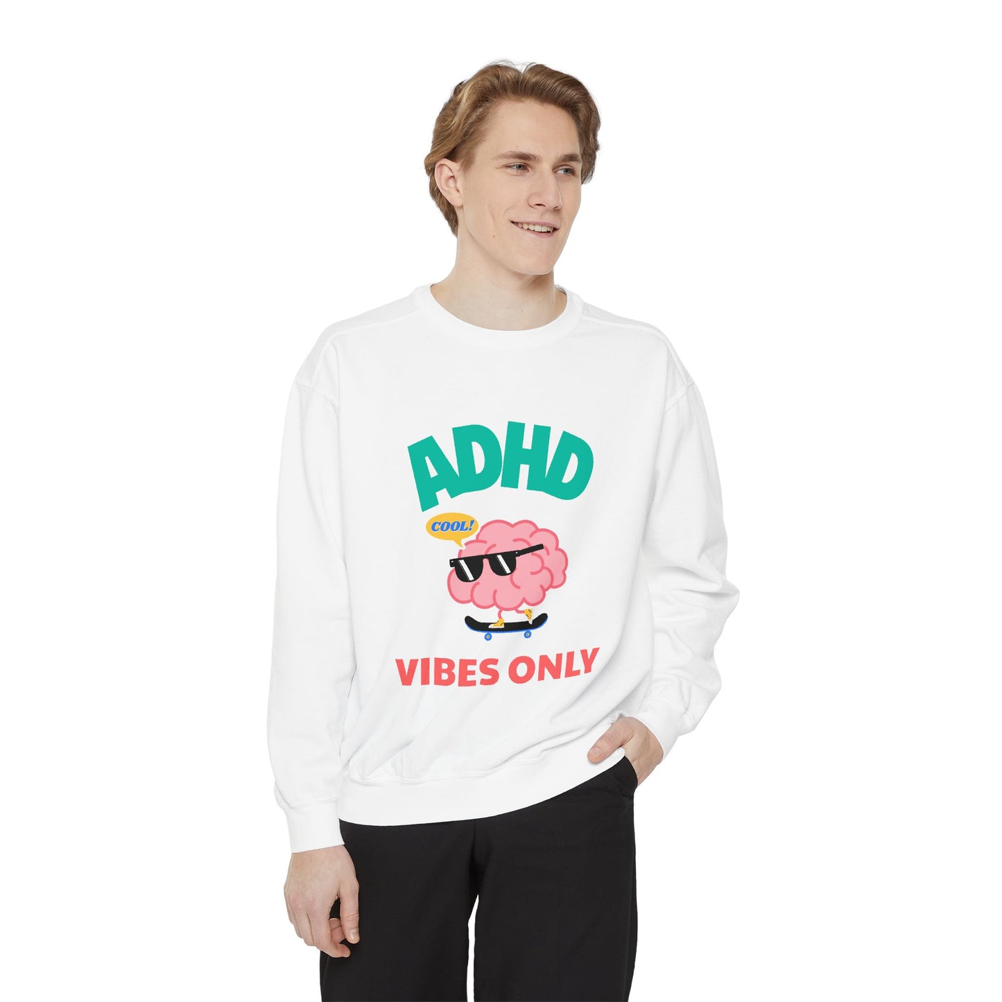 SillyBilly Wear | Teacher Tees - "ADHD Vibes Only" Sweatshirt