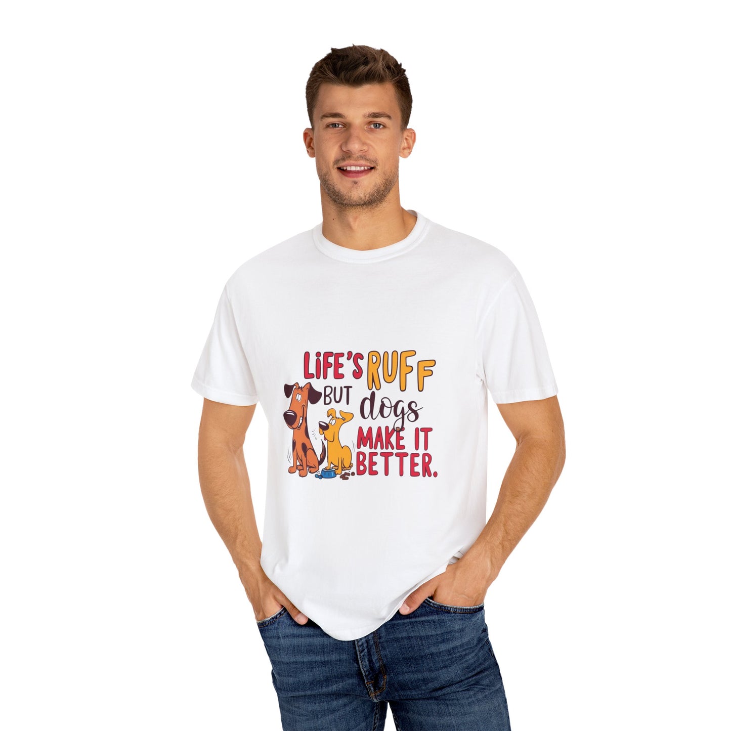 SillyBilly Wear | Woof Wear - "Life's Ruff" Funny T-Shirt
