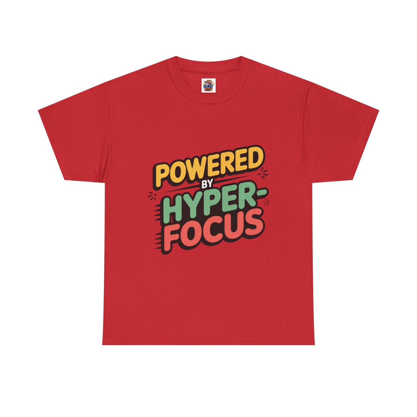 SillyBilly Wear | Teacher Tees - "Powered by Hyperfocus" T-Shirt